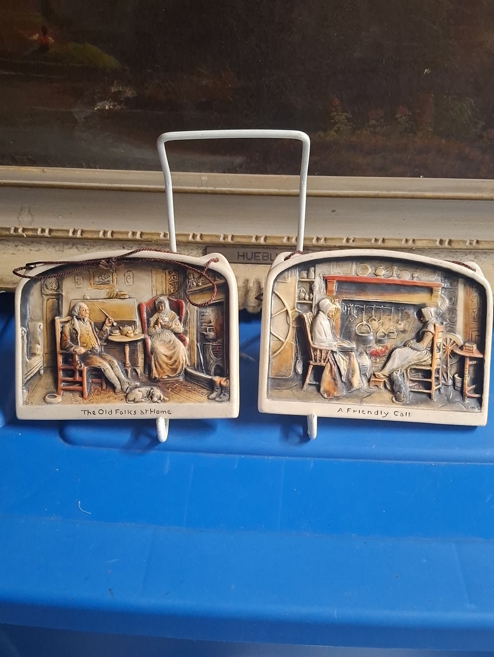 1930s Ivorex Pair Of Interior Plaques